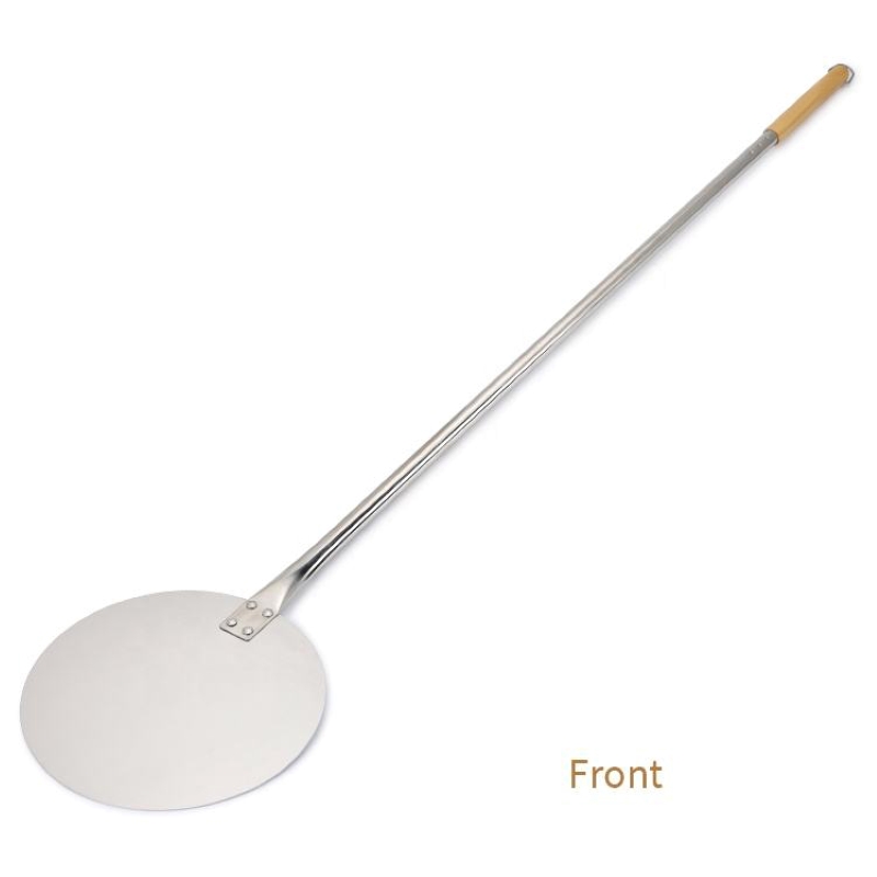 Malvia de cáscara de aluminio de aluminio de 53 pulgadas extra larga para el horno de ladrillo comprar manija de madera