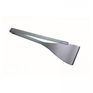 OEM 304 acero inoxidable de acero inoxidable 2 en 1 bbq asado espátula&pinzas para asar al aire libre, múltiples propósito