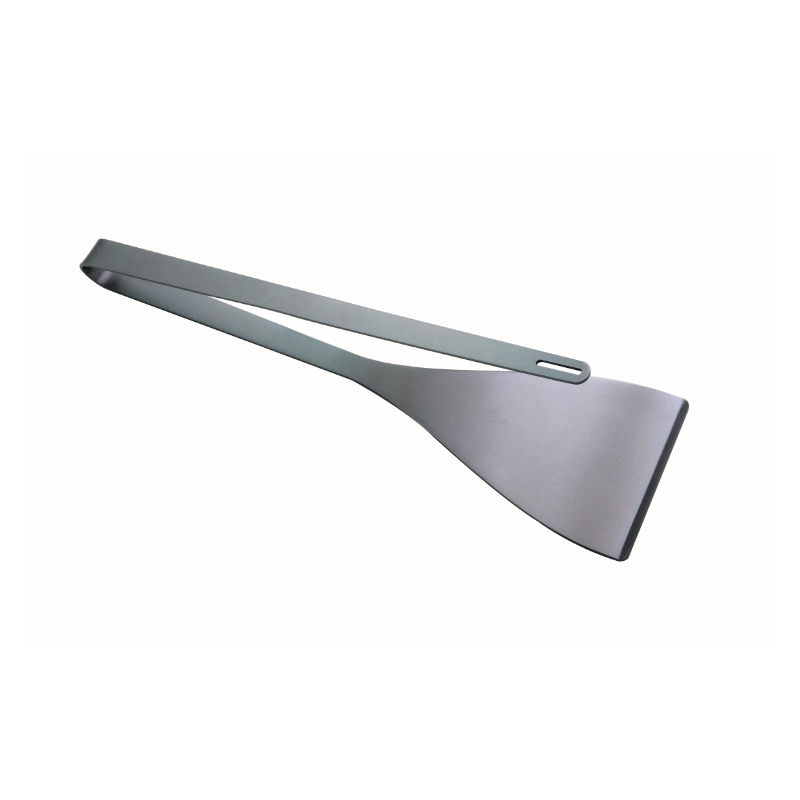 OEM 304 acero inoxidable de acero inoxidable 2 en 1 bbq ​​asado espátula&pinzas para asar al aire libre, múltiples propósito