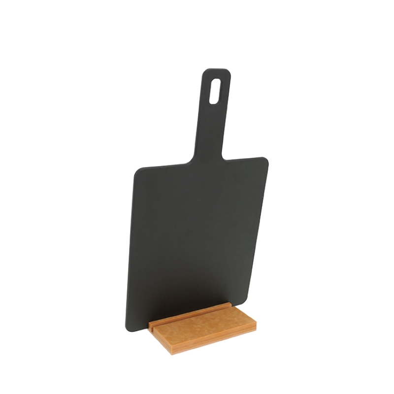 Fibra de madera Fibra epicúrea de pizza Lavavajas para lavavajillas Safe resistente al calor de jugo ecológico Groove Tabla de corte con mango Modelo más pequeño